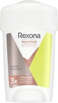 Bol.com Rexona®- Deodorant Vrouw - Stick - Women Maximum Protection Stress Control Anti-transpirant Cream - 6 x 45 ML - Voordeel... aanbieding
