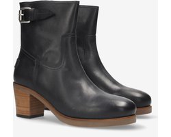 Shabbies Amsterdam Enkellaars Lieve Bika Donker Blauw - Maat 39 - Dames Laarzen
