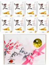 Mitomo Soy Bean Gezichtmaskers - Giftset Vrouw - 8 x 25g - Verjaardag Cadeau Vrouw - Geschenkset Vrouwen