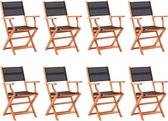The Living Store Chaise de jardin pliable - remplissez le vide - Chaises - 53,5 x 59 x 90 cm - Pliable