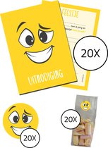 Kaartjes + Zakjes + Stickers (60 pack)