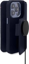 DECODED Detachable Wallet Case - iPhone 14 Pro Max - Afneembaar Hoesje met Pasjeshouder - Hoogwaardig Europees Leer - Magnetische Technologie van Apple - Donker Blauw