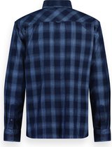 Twinlife Heren Geruit Overshirt Geweven - Shirt - Comfortabel - Herfst en Winter - Blauw - XL