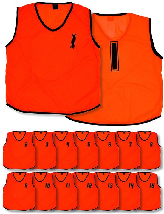 Foto:  pack of 15 mesh numberood 1 15 training bibs youths adult 