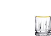 homestar - Set van 6 - Drinkglazen - Waterglazen - Tumbler - 210ml-whiskey glazen gouden rand