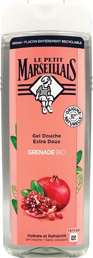 Le Petit Marseillais Douchegel Bio Granaatappel (6 x 400ml)