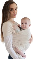 Mushie - Baby wikkeldoek - Draagdoeken en -zakken voor baby's - Beige Melange