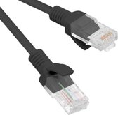 Lanberg - 1,5 m zwarte Cat.6 UTP Ethernet-netwerkkabel PCU6-10CC-0150-BK