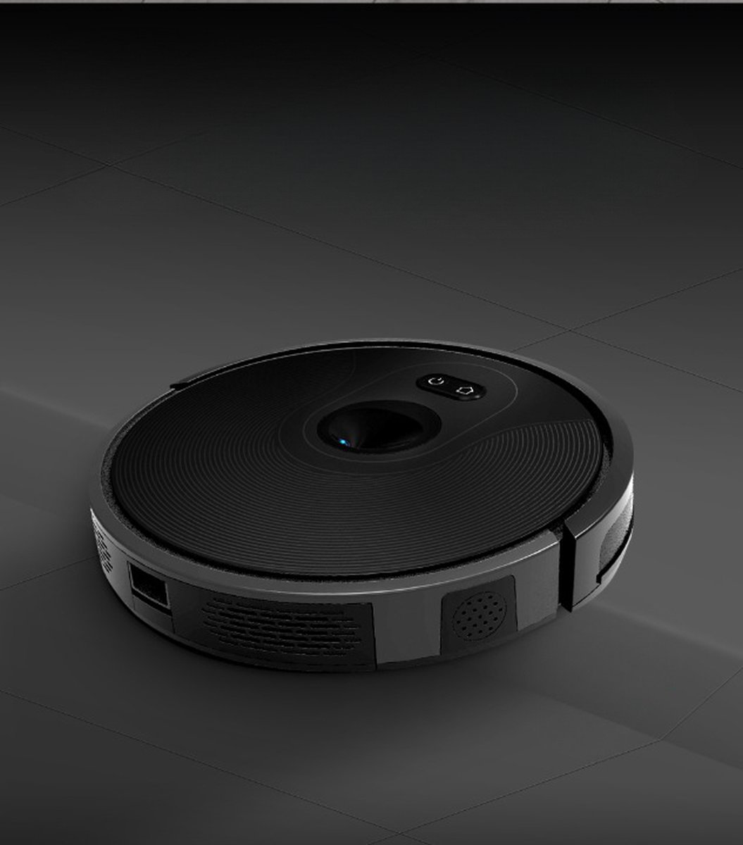 Robotstofzuiger met Dweilfunctie - Slimme Camera - 6000 PA Sterke Zuigkracht - Zwart