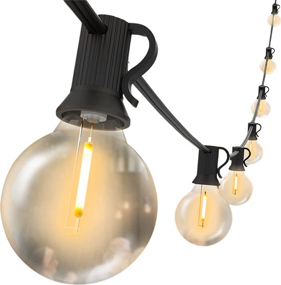Regeren rundvlees Misleidend lichtsnoer buiten - slinger lampjes - lichtslinger - Tuinverlichting -  7.6m, 25 LED... | bol.com