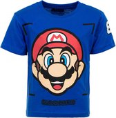 Super Mario - t-shirt - jongens - blauw - maat 3 jaar