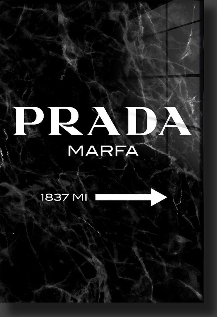 CHANEL,PRADA schilderij op plexiglas 60x90cm