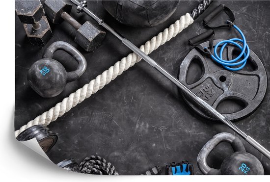 Fotobehang Sportuitrusting Om Te Oefenen - Vliesbehang - 416 x 254 cm