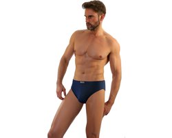 Sesto senso- Leopard- slipje - katoen- marineblauw L