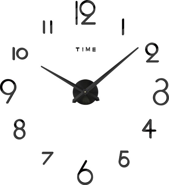 Wandklok Art Clock 3D Metal Decoration Wandklok Grote woonkamer Wandhorloges Stille niet-tikkende moderne quartz-decoratieklok voor slaapkamer, keuken, 21,6 inch Stille wandklok
