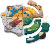 Plan Toys houten puzzel Vier Seizoenen - 12 stukjes