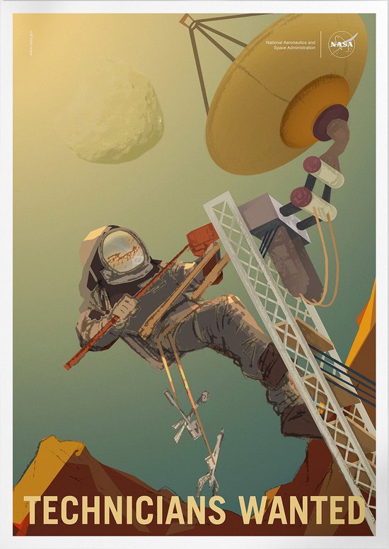 Engineer Our Future On Mars | Space, Astronomie & Ruimtevaart Poster | A4: 21x30 cm