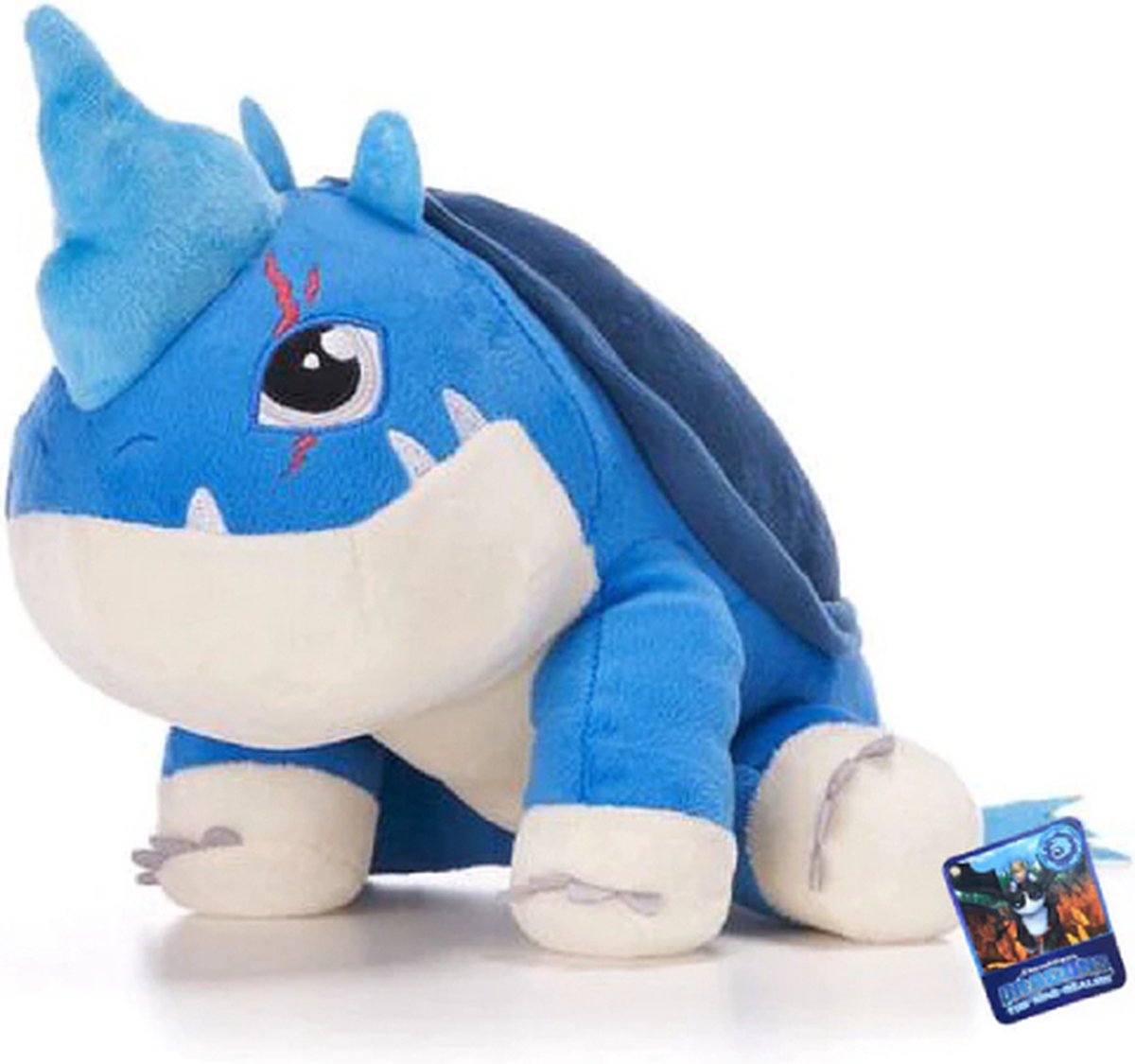 Hoe tem je een Draak - Plowhorn knuffel - 25 cm - Pluche - Dreamworks Dragons The Nine Realms