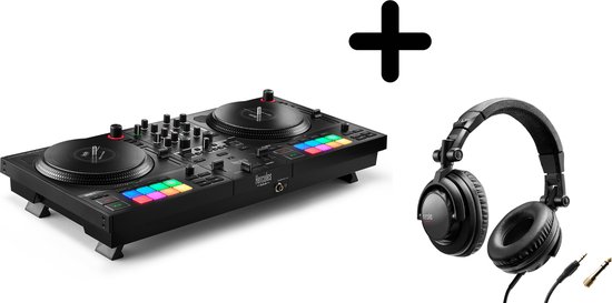 Hercules DJControl Inpulse T7 - DJ Controller + HDP DJ45 - DJ koptelefoon - Zwart