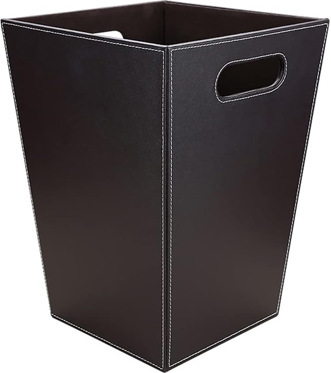 Klassieke prullenbak voor kantoor/badkamer/keuken/slaapkamer (bruin)