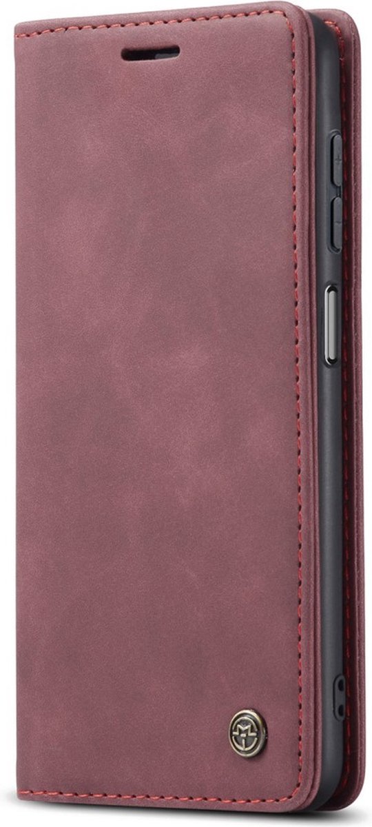 Caseme - Bookcase - Samsung Galaxy A34 - Bordeaux rood