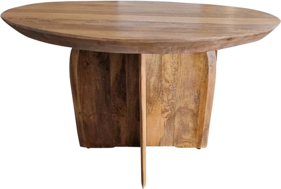 Eetkamertafel Rens 150 cm - Ronde eettafel hout - Eettafel rond