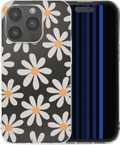 iMoshion Hoesje Geschikt voor iPhone 15 Pro Hoesje Siliconen - iMoshion Design hoesje - Meerkleurig / Daisy Flower