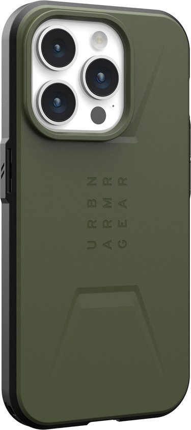 UAG - Civilian Mag iPhone 15 Pro Hoesje - olijfgroen