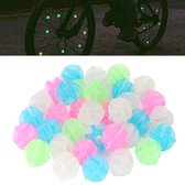 Perles de rayons de vélo Glow dans le noir – 36 pièces – Perles de vélo – Perles de rayons de vélo pour enfants – Perles de vélo Enfants – Réflecteurs de rayons – Décoration de rayons