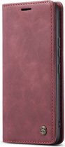 Caseme - Bookcase - Samsung Galaxy A03S - Rouge Bordeaux