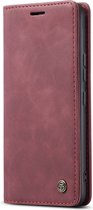 Caseme - Bookcase - Samsung Galaxy A54 - Bordeaux rood