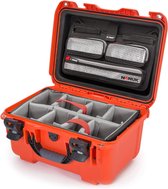 Nanuk 918 Case w/lid org. - w/divider - Orange - Pro Photo Kit case