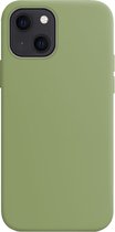 Hoesje Geschikt voor iPhone 15 Plus Hoesje Siliconen Cover Case - Hoes Geschikt voor iPhone 15 Plus Hoes Back Case - Groen
