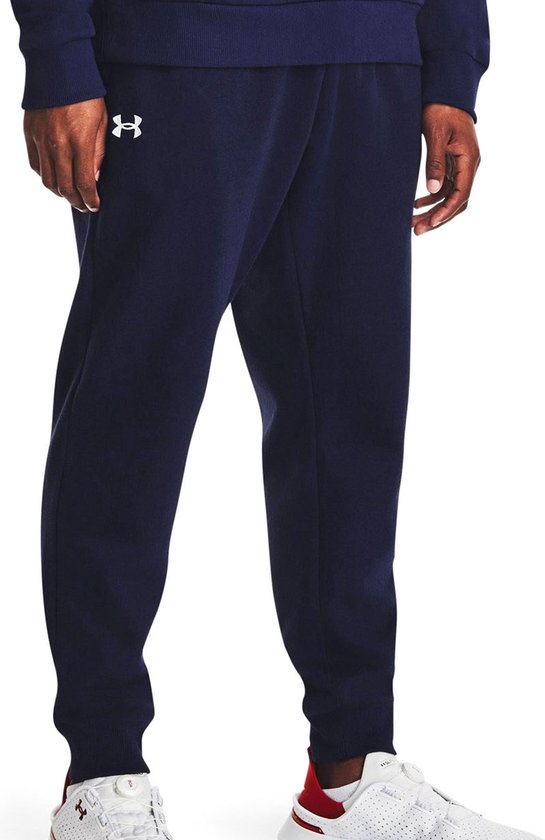 Under Armour UA Rival Fleece Joggers Heren Sportbroek - Blauw - Maat M