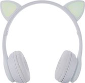 M.TK Écouteurs sans fil Kinder avec éclairage - Écouteurs- Siècle des Lumières LED - Wit - Casque supra- Ear Kids - Bluetooth-Microphone (Wit)