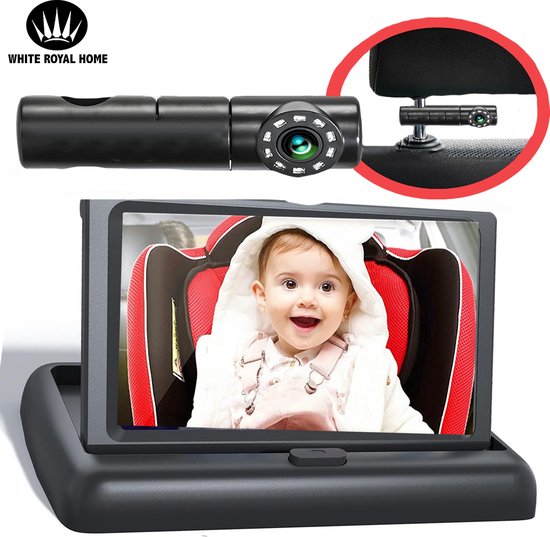VASTEND Baby Auto Kamera 1080P, 4,3'' HD Spiegel Baby Rücksitz Monitor VASTEND Baby Auto Kamera 1080P, 4,3'' HD Spiegel Baby Rücksitz Monitor