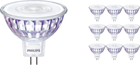 Voordeelpak 10x Philips LEDspot GU5.3 MR16 - Wit | - Dimbaar - Vervangt