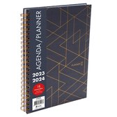 Verhaak Agenda Planner Spiraal Paars A4 - 18 maanden 2023-2024 - 30x21 cm