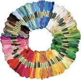 Borduurgaren - Naaigaren - 100 Verschillende Kleuren – Borduurwerken – 100% Polyester - IXEN