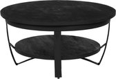 Starfurn Table basse Paras Noir | 90 cm