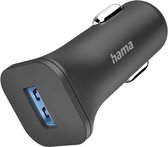 Hama Auto oplader - 6W Auto oplader USB-A - Opladen van Smartphone in de auto - Zwart