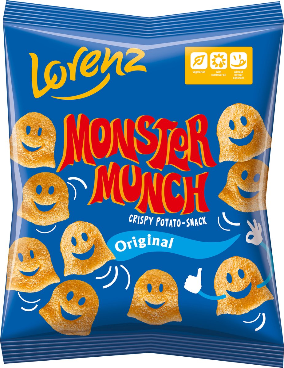 Lorenz Monster Munch - crispy aardappelsnack voor het hele gezin - 20 x 20g