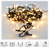 Éclairage de Noël 320 LED - 24m - blanc extra chaud - Minuterie - Fonctions lumineuses - Mémoire - Extérieur - Intérieur