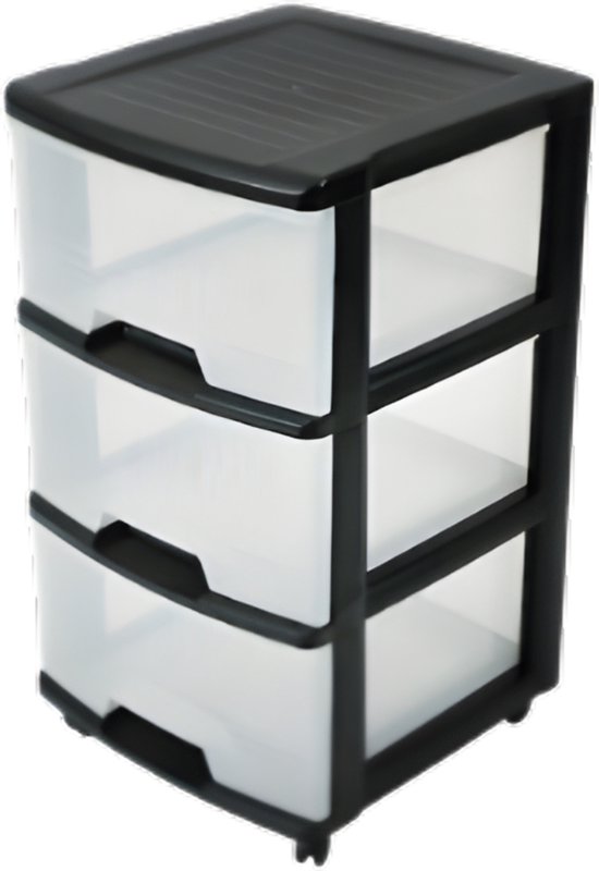 Commode met laden, kunststof opbergkast, slaapkamer woonkamer opbergdoos met 6 laden, opbergdoos met 4 wielen (roze