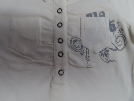 Poloshirt met lange mouw - Meisje - Ecru - 2 jaar 92
