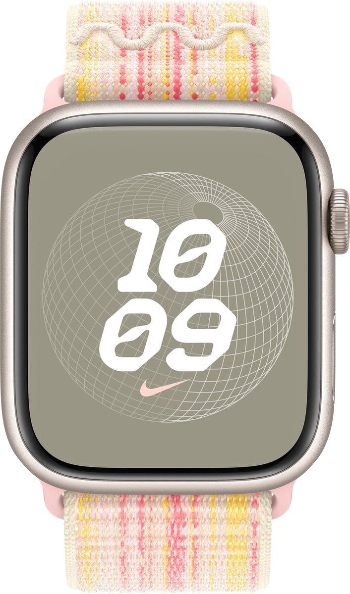 Apple Starlight/Pink Nike Sport Loop - 45mm