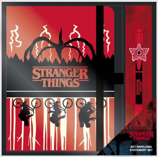 Stranger Things Schrijfset Notebook + Pen | bol