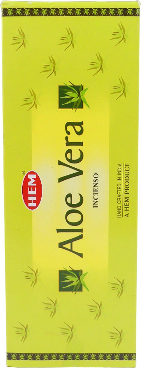 HEM Wierook - Aloe Vera - Slof (6 pakjes/120 stokjes) Transparant
