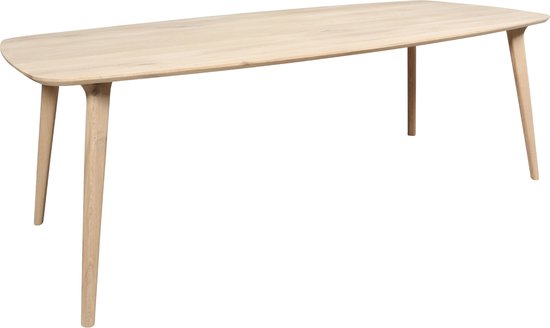 Eiken Deens ovale eettafel 160x90cm met eiken tafelpoten | bol.com