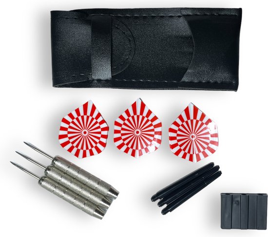Dartpijlen set - 3x dartpijl - druppelvormige darts incl. darts shafts en hoesje - 21gram - 16CM van Maverton — afbeelding 5